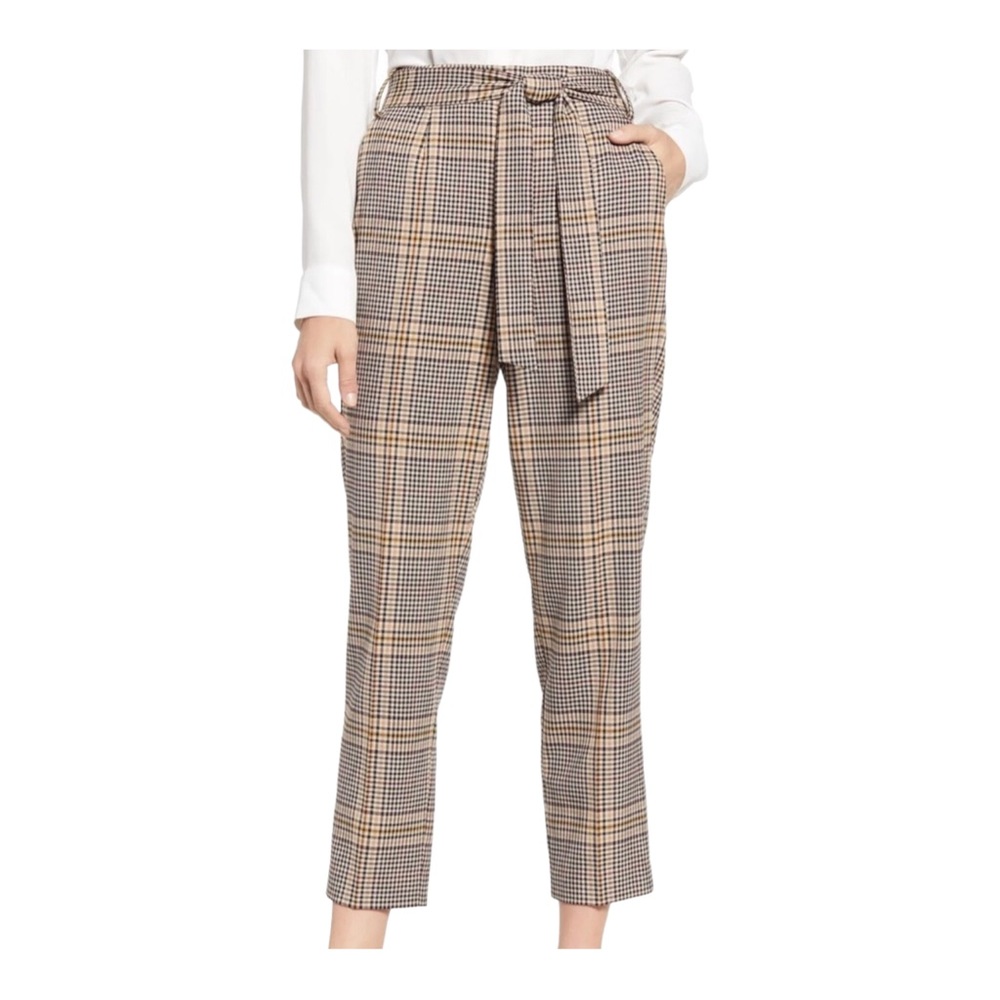 1. State Plaid Tie Waist Pants Sz 12